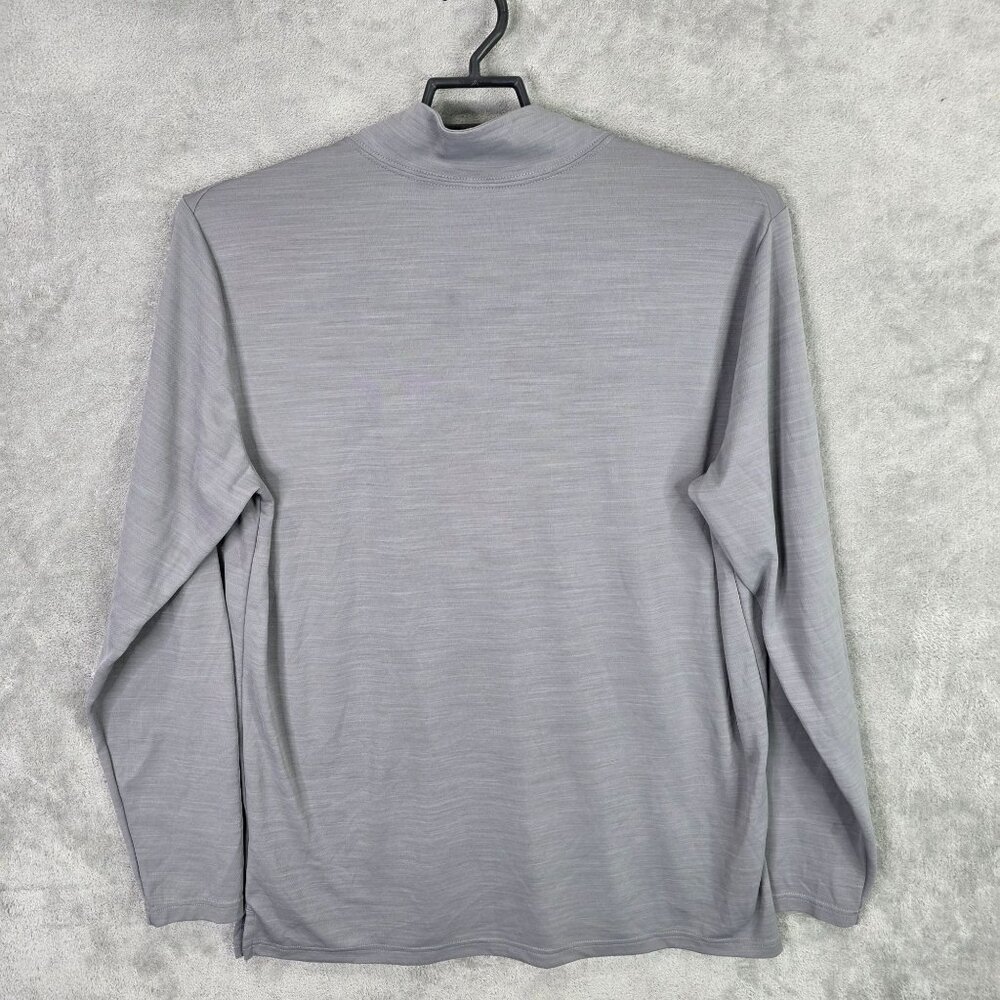 Mens Nike Gray Dri-Fit Standard 1/4 Zip Pullover Shirt Long Sleeve Polyester XL - Picture 4 of 7